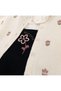 Floral Patterned Knitwear Cardigan, Strap Dress and Baby Collar Blouse 3-Piece Baby Girl Set - 6