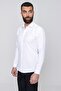 Slim Fit Cotton Satin Classic White Shirt Gk 604 - 2