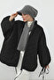 Winter Furry Cashmere Visor Hat and Scarf Set, Bat-2Tk, Gray - 8