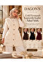 Buttoned Women's Beard Soft Knitwear Vest 80 cm - 2