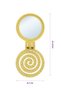 Beauty Makaron Hair Brush - 3D Flexible, Mirrored, Bag Size - Compact Detangler - 8