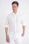 Comfort Fit Foldable Cuff Collar 100% Cotton Ecru Striped Shirt g 1600