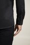 Slim Fit Cotton Satin Classic Black Shirt Gk 604 - 5