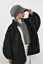 Winter Furry Cashmere Visor Hat and Scarf Set, Bat-2Tk, Gray - 4