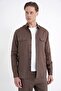 Comfort Fit 100% Linen Mink Shirt Jacket with Side Pockets g 1602