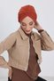 Winter Hijab Bonnet,B-9Rb,Tile - 4
