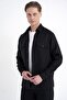 Comfort Fit Side Pocket 100% Linen Black Shirt Jacket g 1602 - 3