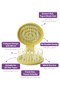 Beauty Makaron Hair Brush - 3D Flexible, Mirrored, Bag Size - Compact Detangler - 3
