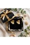 Gold heart velvet earring - 3