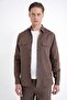 Comfort Fit 100% Linen Mink Shirt Jacket with Side Pockets g 1602 - 5