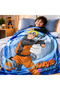 بطانية راشيل الصوفية فائقة النعومة - خفيفة الوزن ومتينة - 100% بوليستر - بطانية - زرقاء - 7