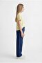 Girl's Wide Leg Elastic Waist Jeans - 3