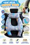 Dino Patterned 2-8 Years Old Travel Pillow, Seat Belt Pillow, Child Seat Belt Pillow - 3