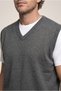 V-Neck Wool Knitwear Sweater - 4