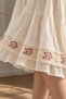 Colorful Embroidered Tulle with Crispy Stripe Lace (1 Meter) - 4