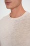 Comfort Fit Crew Neck Short Sleeve Sports Beige Knitwear Tr 881 - 5