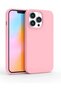 iPhone 14 Pro Max Case Inside Velvet Camera Raised Launch Silicone Cover Pink