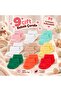 9 Pack Bamboo Newborn Baby Socks, Girls Boys Socks, White Ecru Pink Multicolor