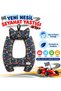 Car Patterned 2-6 Years Old Travel Pillow, Neck Pillow, Car Pillow, Cotton Fabric, Pillow - 4