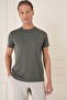 Men's Ts 885 Slim Fit Khaki Sports T-Shirt