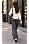 Women's Circular Neck Wave Pattern Sweater - 3