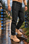Softshell Men's Cargo Pants with Fleece Inside, Waterproof and Windproof, Thick Winter Pants