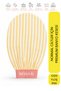 Premium Ecru Yellow Zebra Bath Shower Scrub Exfoliating Glove 100% Floss Silk for Normal Skin