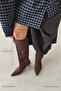 Belinda Women's Pino Heel Suede Boots Brown - 2