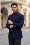 Slim Cut Special Design Metal Button Bag Pocket Wool Blazer (Cache Jacket) - 4