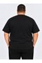 Men's Large Size Cotton Lycra Crew Neck T-Shirt - 3