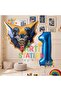Batman 1 Year Old Navy Blue Number Balloon Set Bat Man Batman Birthday Party Balloon Set