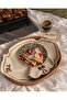 6 Piece 2-Person Baby Deer Embroidered Tableware Set |   2 American Servings + 2 Presentation Napkins + 2 Cocktail Napkins - 2