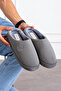 Men's Fluffy House Slippers, No Sound, Comfortable, Fur Inside, Washable, Dowry and Gift Slippers Stc1007 - 5