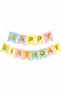 Makaron Hologram Happy Birthday Banner Text Colorful Birthday Decoration Text - 2