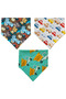 Triangle Scarf Combed Cotton Drool and Feeding Bib 10 Pieces - 2