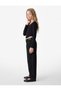 Cotton Long Sleeve Boat Neck Crop T-Shirt - 3