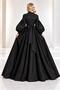 Maxi Boy Balloon Sleeves Stylish Taffeta Event Dress Cou-87 - 2