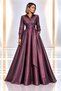 Maxi Boy Long Sleeve Taffeta Shirt Dress with Detachable Belt Cou-18