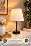 Softli̇ne Modern Lampshade ✨   Black ✨   Cream Fabric Hat Table Lamp Minimal Decorative Night Light > Modern Lampshade Decorative Nightstand Lamp Bedroom Lighting Stylish Home Decor Gift Console Top