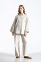 Women's Premium Gabardine Suit with Trousers - Beige