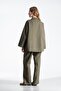 Women's Premium Gabardine Suit with Trousers - Khaki - 6