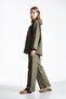 Women's Premium Gabardine Suit with Trousers - Khaki - 2
