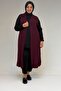 34000 Plus Size Combed Cotton Wear-Off Vest - Burgundy