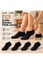 - Women's Bamboo Booties Socks – 4-Piece Black Color