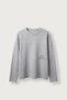 Men's Boxy Fit Crew Neck Washed Printed Sweatshirt Baby Blue