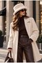 Carmelita Bucket Hat Women's Beige Plush Bucket Hat – Winter Teddy Model - 3