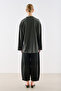 Wide Sleeve Oversize Tshirt Gray Melange - 8