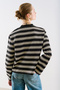 Striped Long Sleeve Regular Tshirt Black - 7