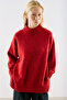High Collar Wool Knit Sweater Red - 5