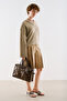 V-Neck Short Knitted Sweater Mink